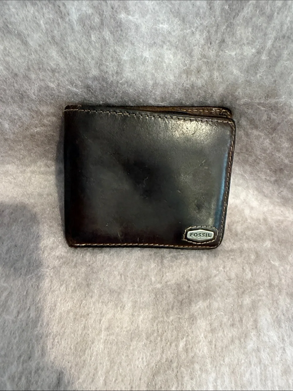 Fossil Brown Leather Bi-Fold Wallet